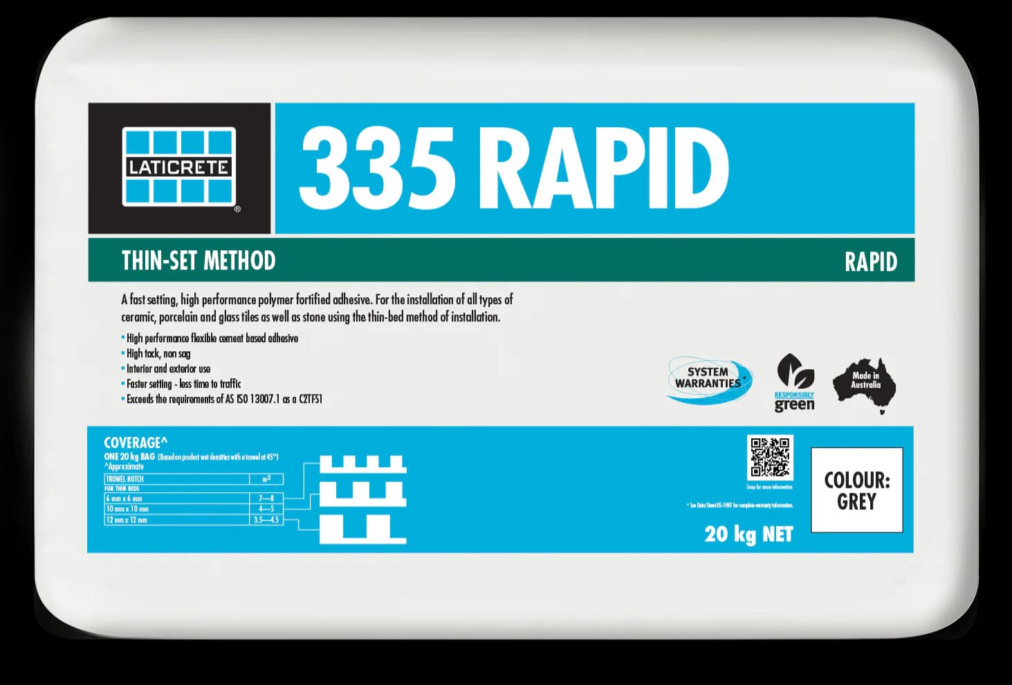 335 Rapid — Adhesives & Grouts at Lilydale Tiles
