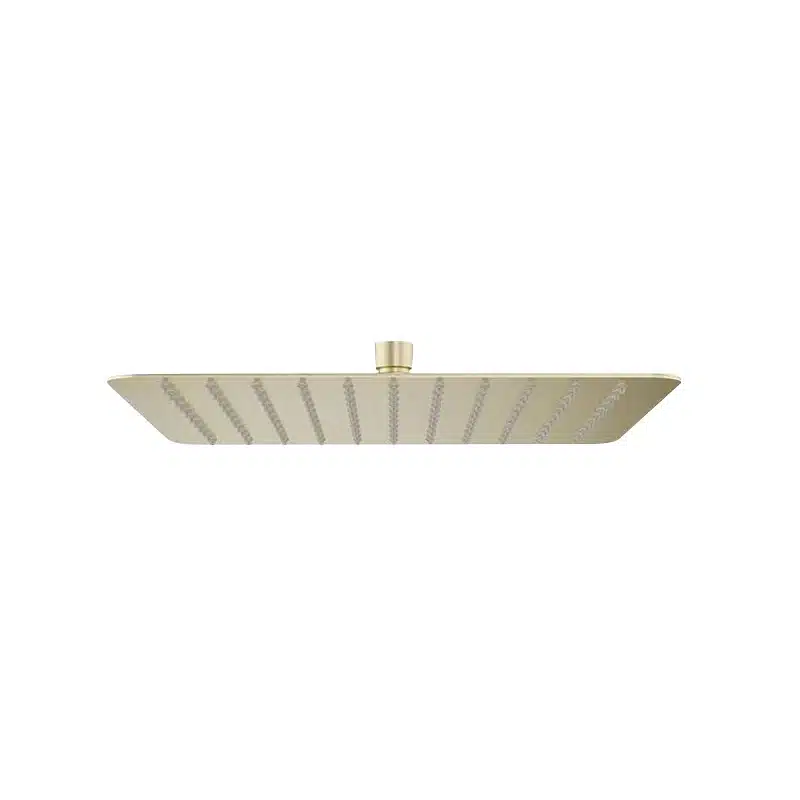 Brushed Gold Square Shower Head — Tapware at Lilydale Tiles