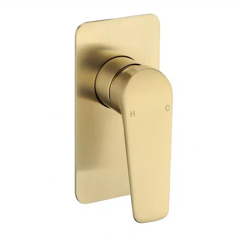 Brushed Gold wall mixer — Tapware at Lilydale Tiles
