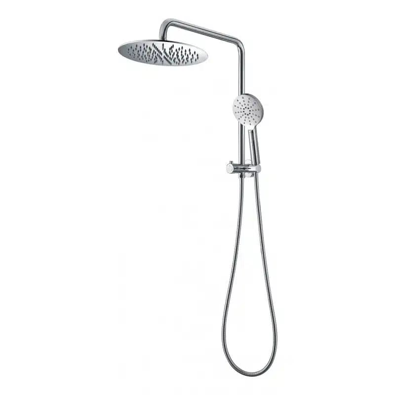 Chrome round multifuntion shower unit — Tapware at Lilydale Tiles