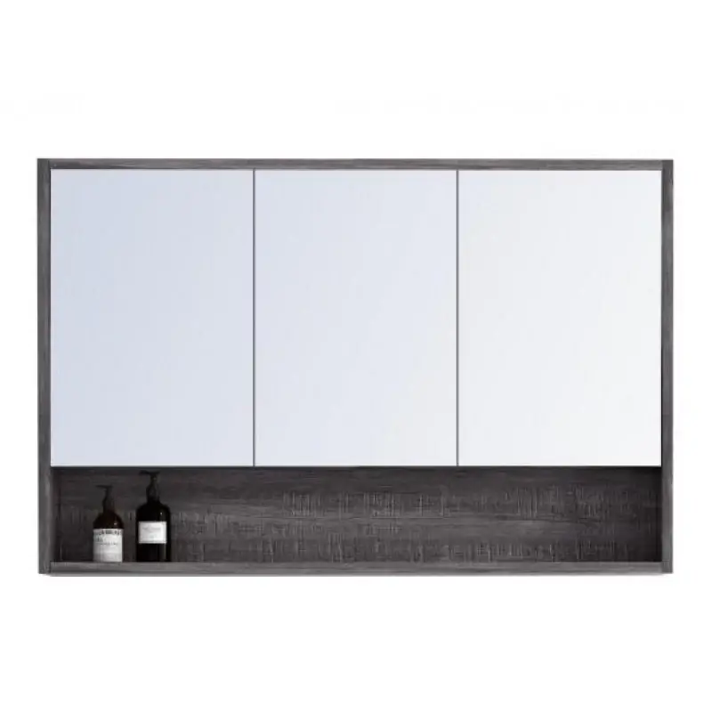 Forest Grey Timber Mirror Shaving Cabinet — Vanities & Mirrors at Lilydale Tiles