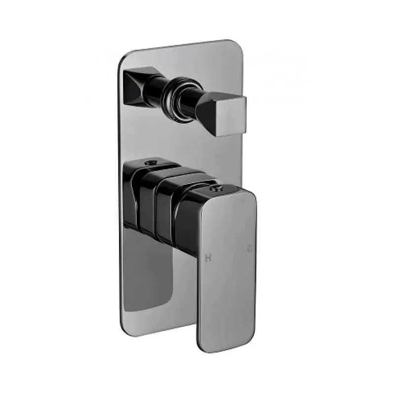 Gun Metal Wall Mixer With Diverter — Tapware at Lilydale Tiles