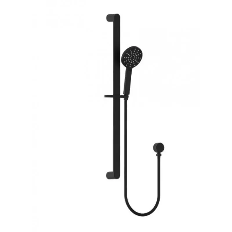 Matte Black Shower on Rail — Tapware at Lilydale Tiles