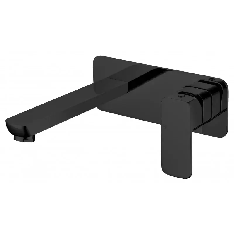 Matte black wall mixer combination — Tapware at Lilydale Tiles