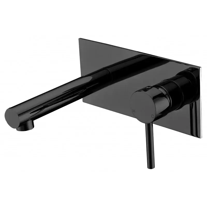 Matte black wall mixer combination — view 2