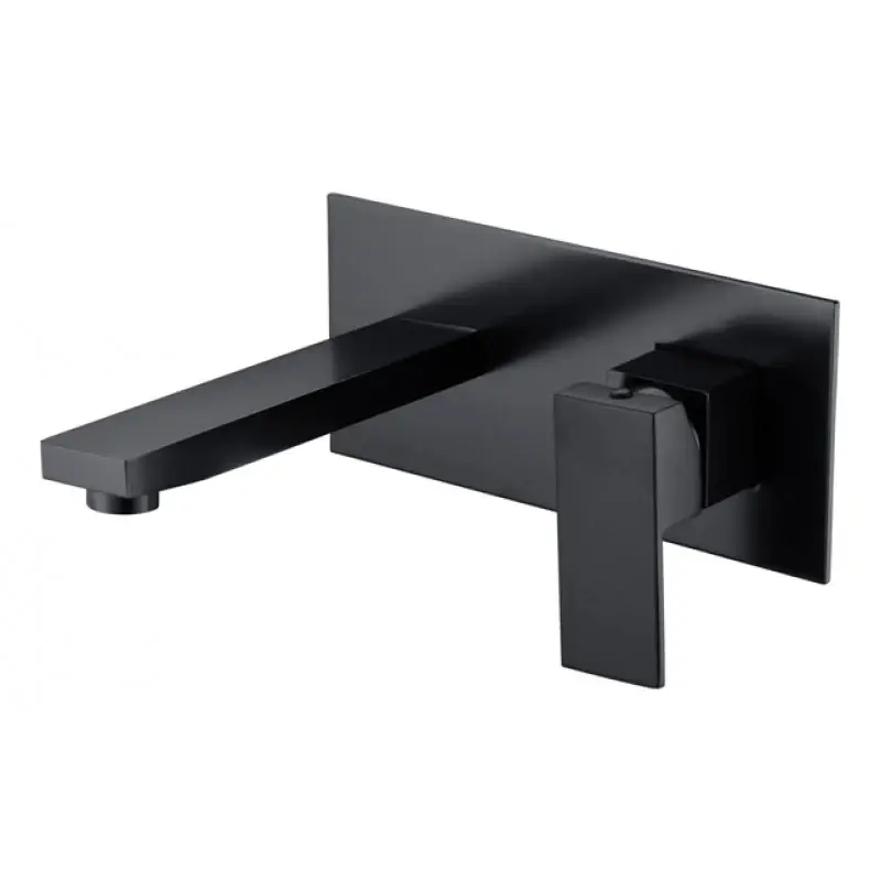 Matte black wall mixer combination — view 3
