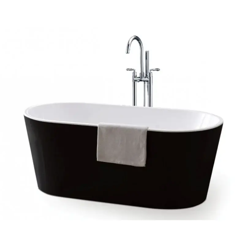 VU-816BW Black & White Freestanding Bath — Baths at Lilydale Tiles