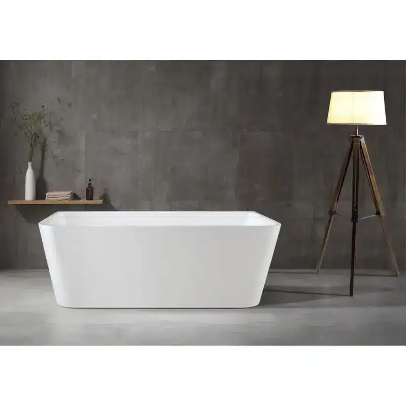 VU720 Back to wall free standing Bath — Baths at Lilydale Tiles