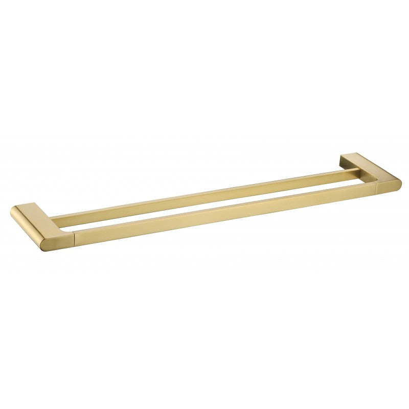 Brushed Gold Dobule Towel Rail