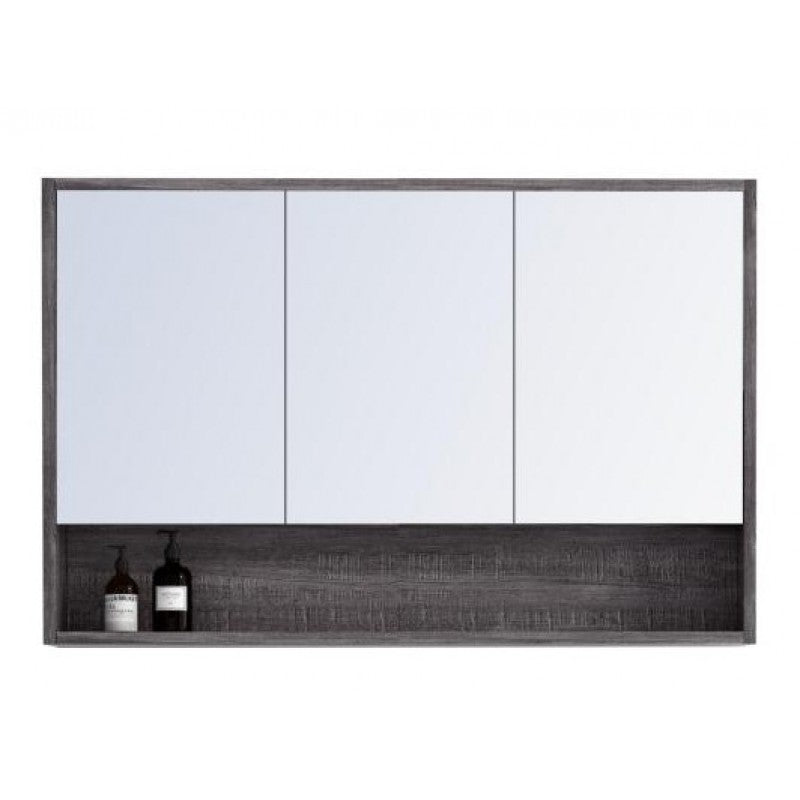 Forest Grey Timber Mirror Shaving Cabinet