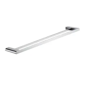 Chrome double towel bar