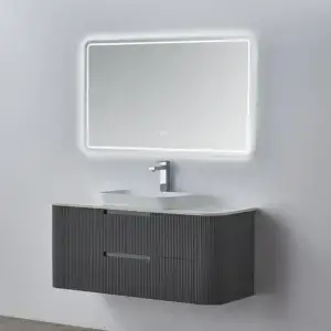 Modern bathroom vanity with mirror