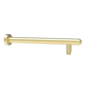 Gold metal shower arm