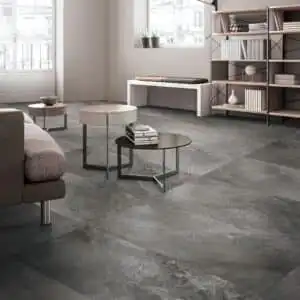 Modern living room tile flooring