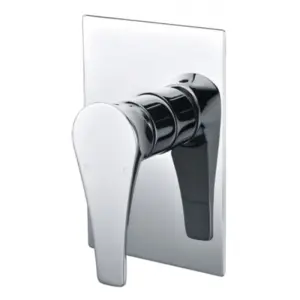 Chrome shower mixer valve