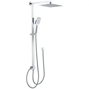 Modern chrome shower system