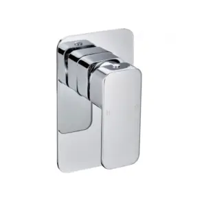Chrome shower mixer valve