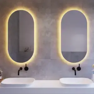 Modern backlit bathroom mirrors