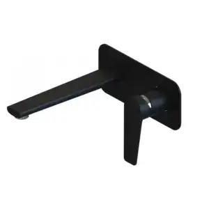 Black wall-mounted faucet